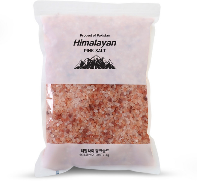 블루오션 히말라야 핑크소금 (그라인더용 굵은소금) 중량별 핑크솔트 암염 소금 굵은입자, 1개, 3kg