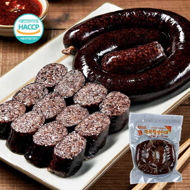 성실홈 만복찹쌀순대 찹쌀순대 간편식 중국순대 만가복찹쌀순대 450g, 5개