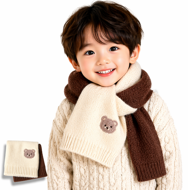 유아 아동 목도리 스카프빕 넥워머 네키 머플러 침받이 턱받이 겨울