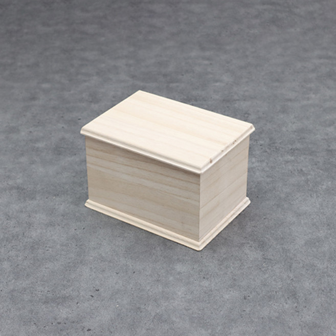 아가새농장 국내제작 고급 오동나무 관 (소) 앵무새 햄스터 소동물용 장례용품 날개쉼, 1개