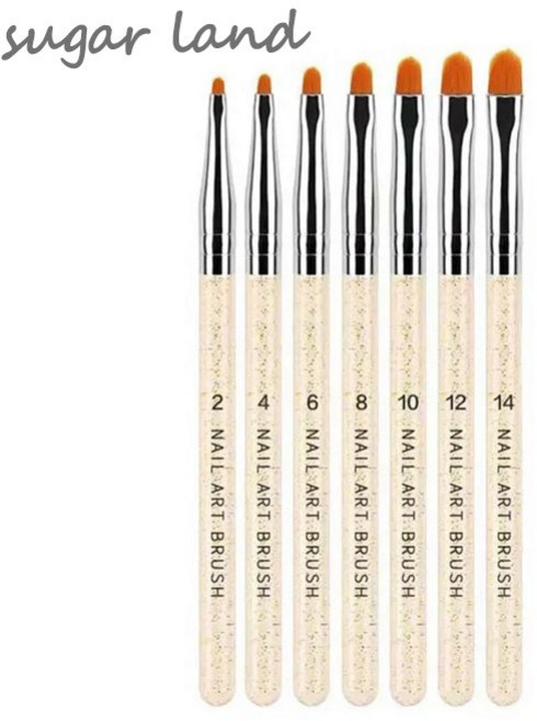 슈가크래프트도구 공예용 둥근붓 7종세트 설탕공예, 1개