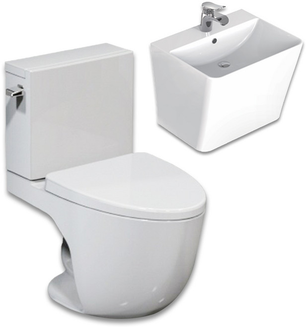 올브로 VIGO 반치마형 양변기 VC9000 + VL40 반다리 세면대 세트 좌변기 교체 시공요청, 1개