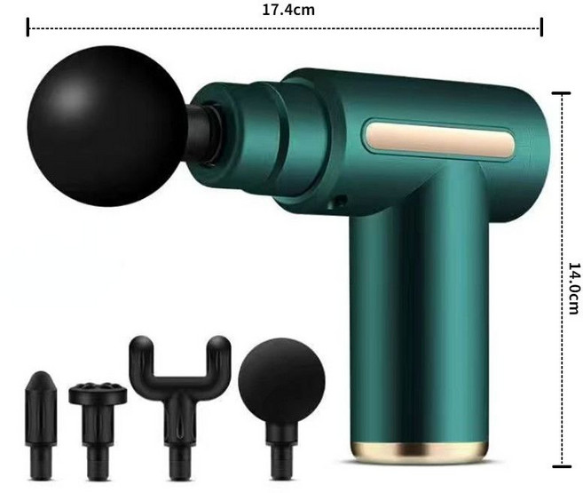 德國肌肉筋膜放鬆按摩手持式健身按摩器, 1個, 德國品質【專業級筋膜槍】消除酸痛/智控芯片黑【玩具筋膜槍】無轉速/1頭