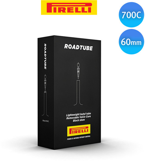 피렐리 로드 튜브 700c 23/30-622 부틸 경량 RVC_60mm, 1개