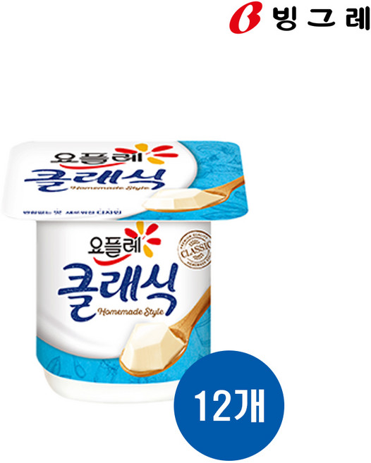 빙그레 요플레 클래식, 12개, 85g