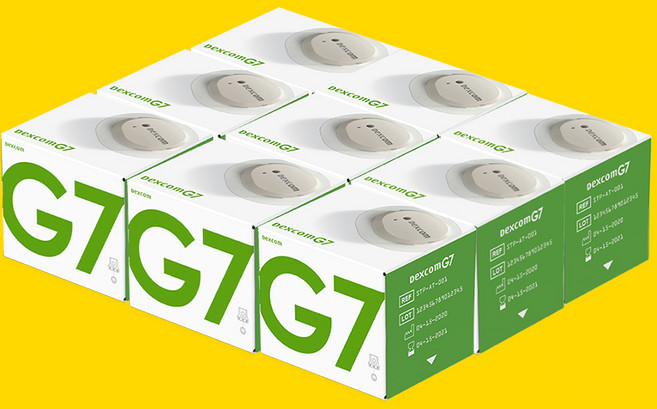 덱스콤 G7 개인용 체내 연속 혈당 측정 시스템, 혈당측정기, 9개