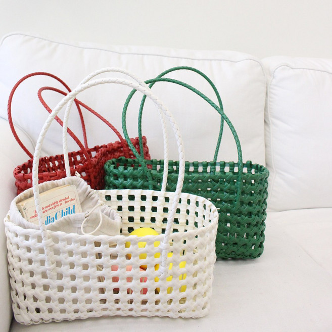 토트백 펀칭 비치백 데일리가방 코디 바캉스 피크닉 가방 왕골 비치 수영장 장바구니