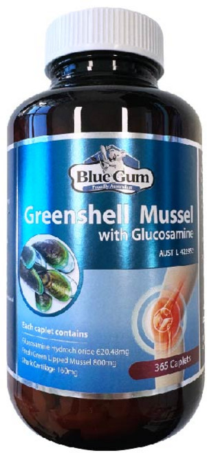 블루검 호주 초록홍합 글루코사민 1500mg 365캡슐 관절건강 초록입홍합 MUSSEL, 옵션1, 365정, 1박스