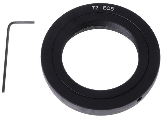 T2 미러 망원경 렌즈 카메라에 대한 마운트 어댑터 링, 01 Black, 1개