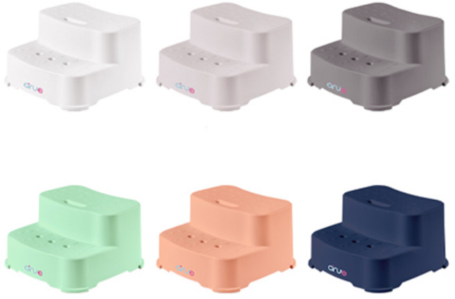 hs 아기 유아 발디딤대 발판, 아르브 2단 유아디딤대(연그레이), 1개, 아르브 2단 유아디딤대(연그레이)