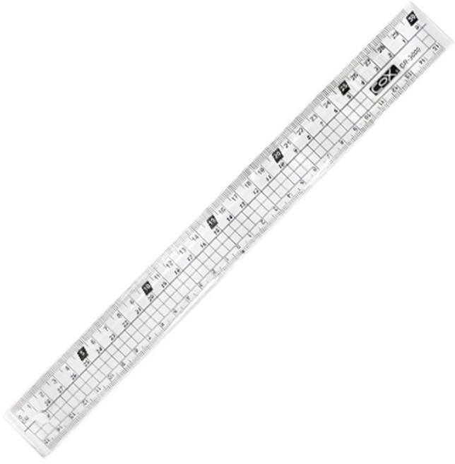COX 多功能塑膠直尺 台灣製造, 30cm｜CR-3000, 1個
