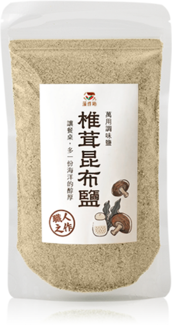 椎茸昆布鹽 湯料級風味鹽, 250g, 1個