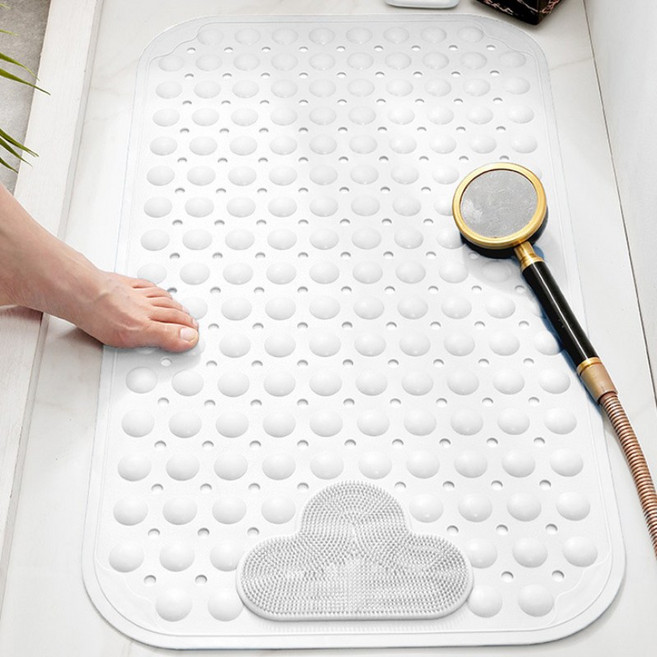 마벨인홈 안전제일 욕실 미끄럼방지 발매트 대형, 화이트, 1개