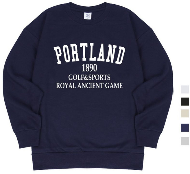 [폴앤폴]포틀랜드 오버핏 남여공용 맨투맨