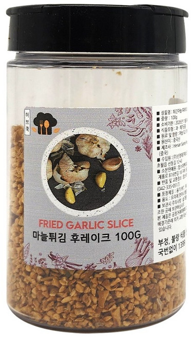 페트 마늘튀김 후레이크 100G(튀긴 마늘 후라이드 갈), 100g, 1개