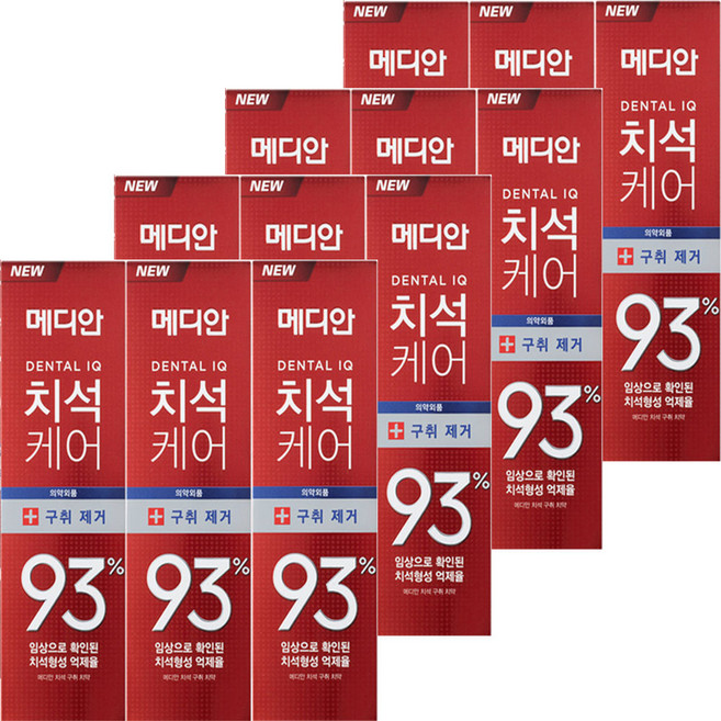 메디안 치석케어 치석구취 치약 120g(3입) 무배, 120g, 4개