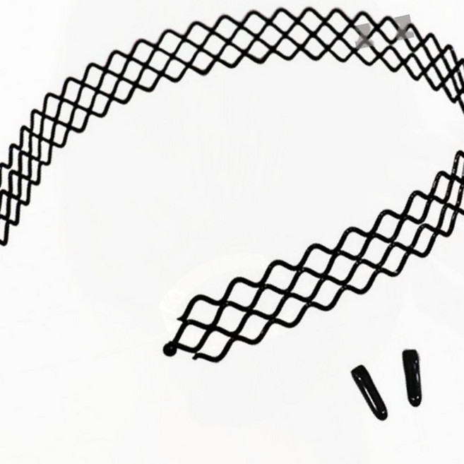 지그재그 머리띠 철사 웨이브 헤어밴드 잔머리 고정 미용실