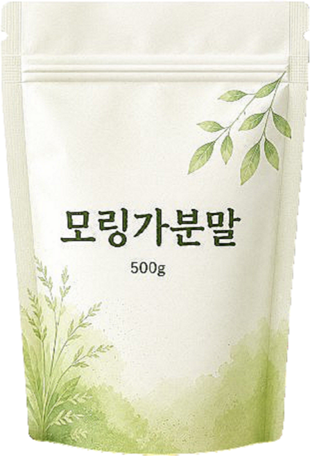 순수 모링가 잎 분말 가루 파우더, 1개, 500g