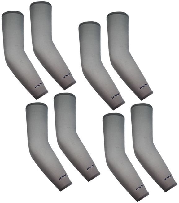 우노스 매직 냉감 쿨 토시 양손 2세트, 스트라이프 그레이, 4개