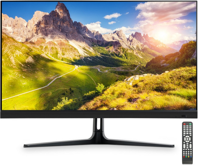 큐빅스 24인치 LED TV 모니터 소형티비 리모컨포함 Full HD 해상도 에너지효율 1등급 USB 장착 제로베젤 신형 CBX240FHD, 무결점