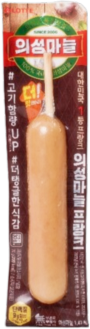 롯데햄 의성마늘 프랑크 소시지 70g, 100개