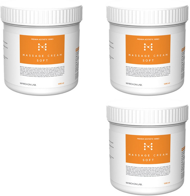 메르헨랩 소프트 마사지크림, 1.2L, 3개