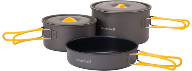 몽벨 Montbell 알파인 쿠커 14+16 팬세트 2, 1세트, 그레이 (CP_667)