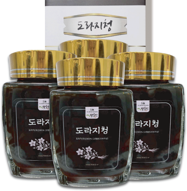 국산 약도라지 무설탕 도라지청, 500g, 4개