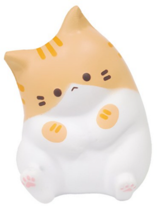 아가플러스 폭신 마시멜로우 냥이 스퀴시, 랜덤발송, 65g, 2개