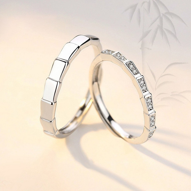 커플링 커플반지 TV 마이 데몬 호환 코스프레 반지 남녀공용 조정 가능한 커플 세트 쥬얼리