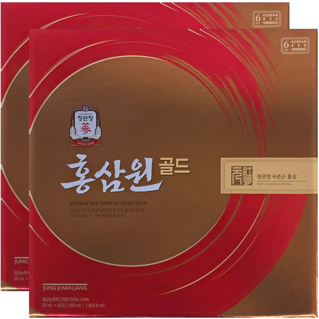 정관장 홍삼원 골드 50ml 30포 2세트, 1.5L