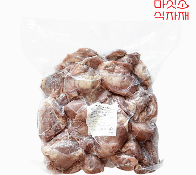 백암전통식품 삶은 돼지볼살 통볼살 뽈살, 1개, 2kg