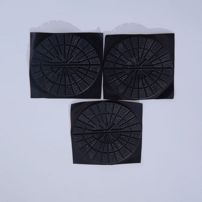 VITALO 반달형 밑창 보강패드 신발밑창보강패드 밑창패드 운동화 워커 보강패드 3쌍, 3세트, 블랙(BC)