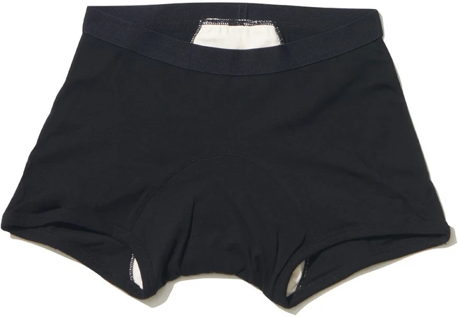 싸이클린 생리팬티 박서 식약처허가 유기농면 입는 팬티생리대, 블랙, 90 - 쿠팡