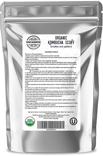 Scoby Kombucha 스코비 콤부차 FBA_LEPAZC5747 콤부차 스코비-라이브 컬처, 308g