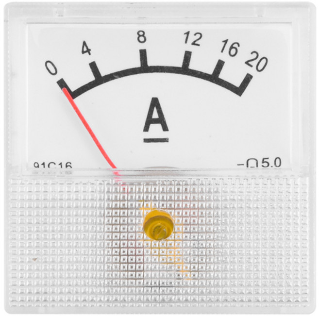 식 전류계 DC 아날로그 전류 측정기 패널 DC 0-10A 20A 30A 50A, 1개