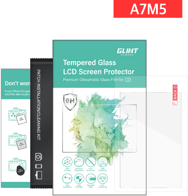 [1+1] GC글린트 A7M5 강화유리 (2매) 액정보호필름 소니 미러리스 전용, 2개, GCF-A7M5