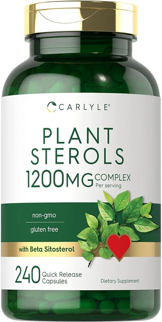 Carlyle Plant Sterols 칼라일 플랜트 스테롤 식물성 1200mg 240캡슐, 240정, 1개 - 쿠팡