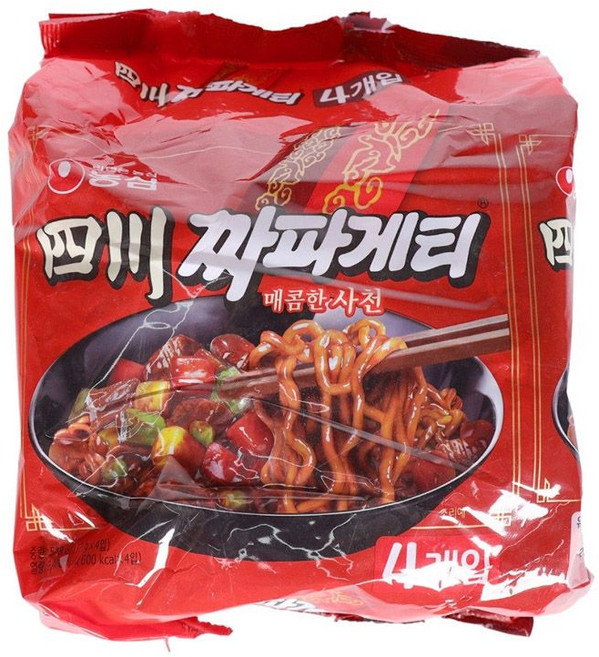간편식 농심 사천 짜파게티 4개입 eun13658Xl