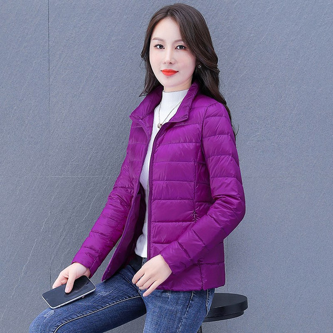 얇은 패딩 여성 빅사이즈 숏 여성 이지 코트