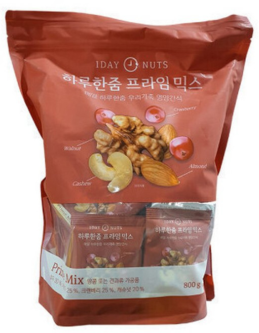 담과연 하루한줌 프라임 믹스 견과 800g (20g x 40입) / 배송, 20g, 40개