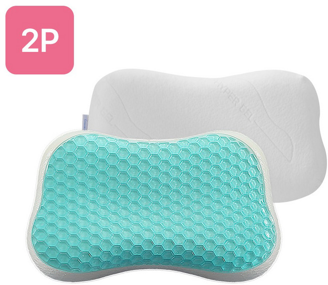 [하이퍼겔 시즌3] 프리미엄 메모리폼 쿨젤 베개 2P_대형 53x30, 상세 설명 참조