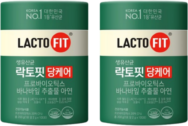 락토핏 당케어 100포 장건강 PBS유산균 혈당케어 혈당유산균 2통, 3개