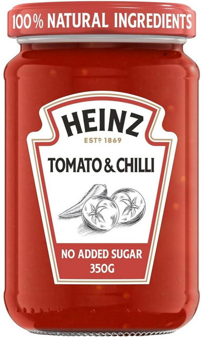 영국 하인즈 HEINZ Tomato & Chilli Italian Pasta Sauce 토마토 & 칠리 이탈리안 파스타 소스, 350g, 3개
