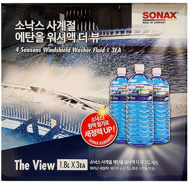 소낙스 사계절 에탄올 워셔액 더뷰 1.8L X 3입, 3개