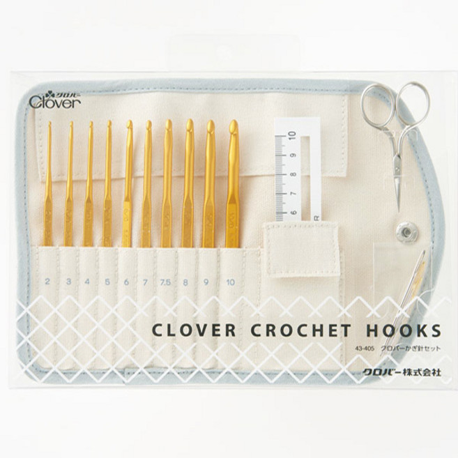 43-405 크로바 크로스 바 코바늘10종 세트, 1개