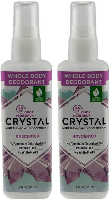 크리스탈 바디 데오드란트 스프레이, 118ml, 2개 - 쿠팡