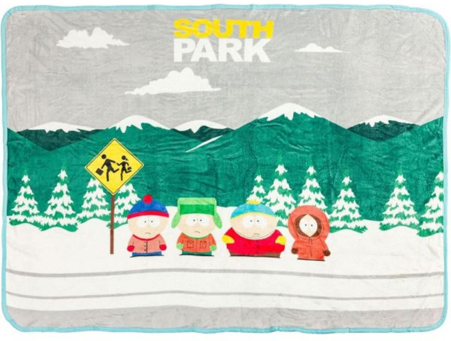 피그펜 루시 우드스탁 슈뢰더 찰리 브라운 스누피 샐리 페퍼민트 패티 리누스 45인치 x 60인치 플리스 던지기 부드럽고 아늑한 담요 250 GSM이 특징인 실버 버팔로 땅콩, South Park Bus Stop