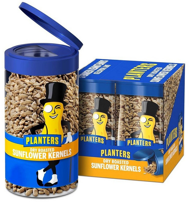 플랜터스 드라이 로스트 해바라기씨 165g 12팩 140502, 5.85 Ounce (Pack of 4)