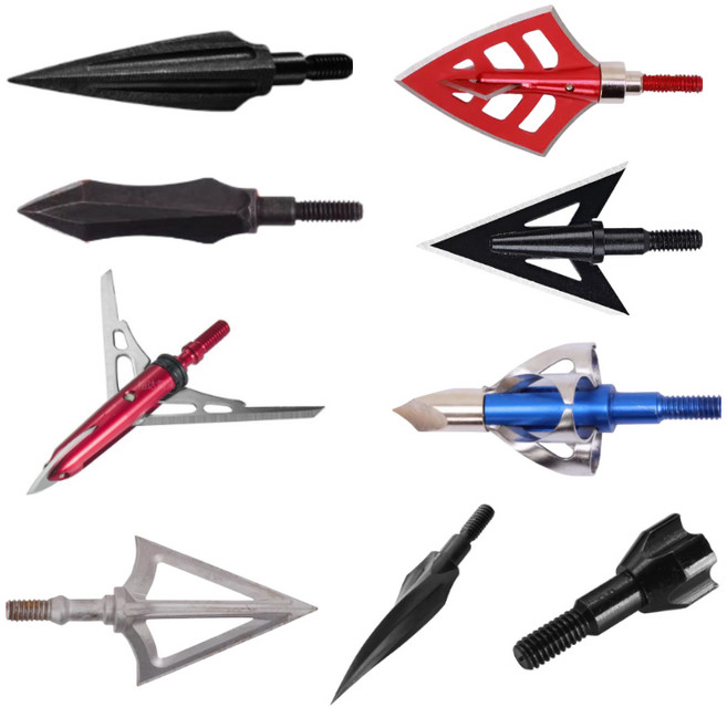 사냥용 화살촉 양궁 국궁 양궁 각궁 리커브보우 컴파운드보우 100 125 150 grain, 10개, G